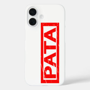 Pata Briefmarke iPhone 16 Hülle