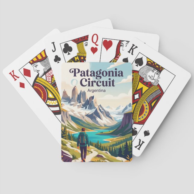 Patagonia O Circuit Argentinien Spielkarten (Rückseite)