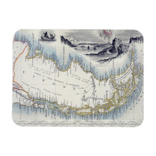 Patagonia, von einer Reihe Weltkarten Magnet