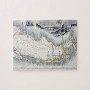 Patagonia, von einer Reihe Weltkarten Puzzle