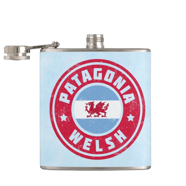 Patagonia Welsh Flag Hipflask Flachmann (Geöffnet)