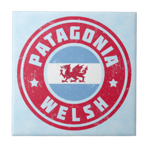 Patagonia Welsh Flag Keramik Tile Fliese