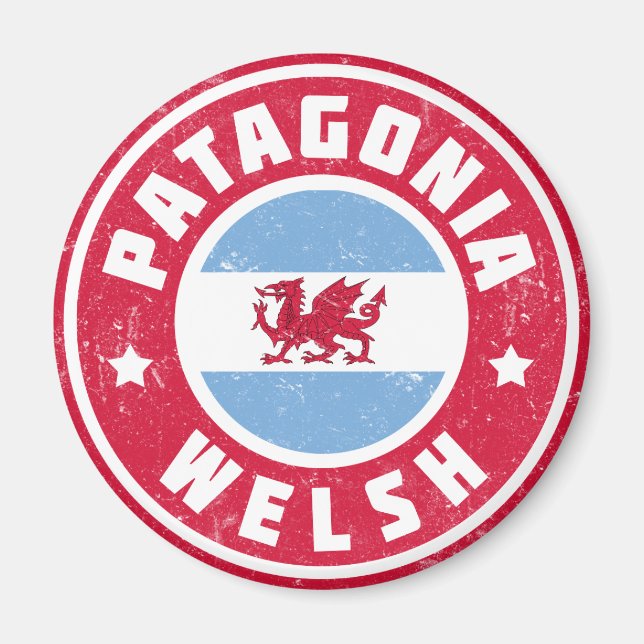 Patagonia Welsh Flag Magnet (Vorne)