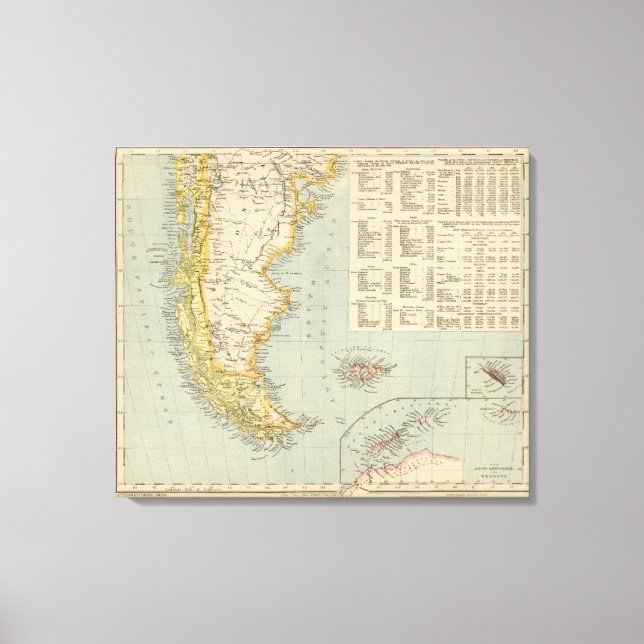 Patagonien und Argentinien Leinwanddruck (Vorderseite)