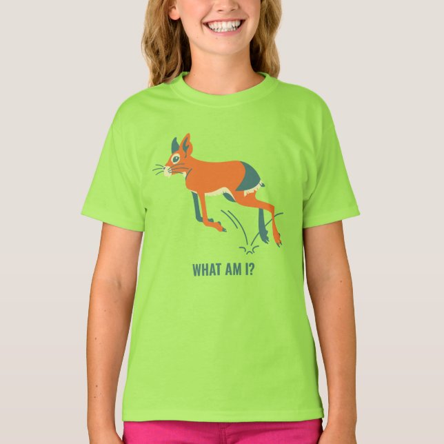 Patagonischer Mara: Was bin ich? T-Shirt (Vorderseite)