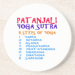 PATANJALI Yoga Sutra Zusammenstellungs-Liste Getränkeuntersetzer