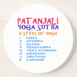 PATANJALI Yoga Sutra Zusammenstellungs-Liste Getränkeuntersetzer