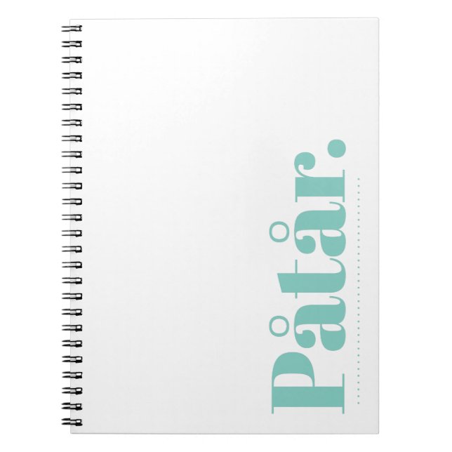Påtår-Notebook Notizblock (Vorderseite)