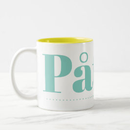 Påtår Zwei-Tonen-Kaffee-Tasse Zweifarbige Tasse