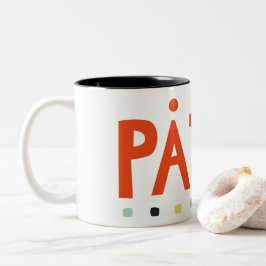 Påtår Zwei-Tonen-Kaffee-Tasse Zweifarbige Tasse