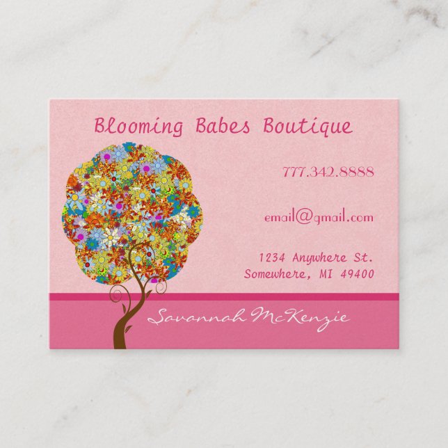 Patch-Arbeitsstruktur auf rosa Visitenkarten Visitenkarte (Vorderseite)