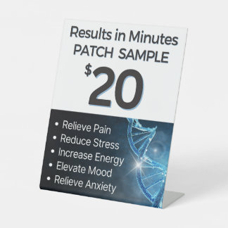 Patch-Beispiel - 20-Dollar-Pedestal-Zeichen Sockelschild