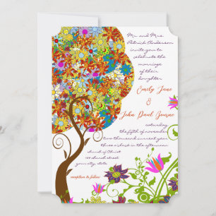 Patch Blume Liebe Tree Einladung Hochzeit