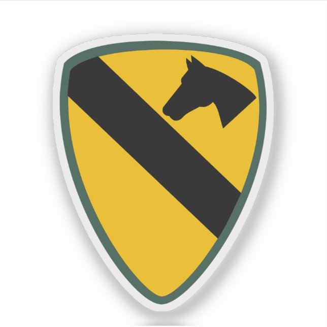Patch für die Cavalry Division Aufkleber (Vorderseite)
