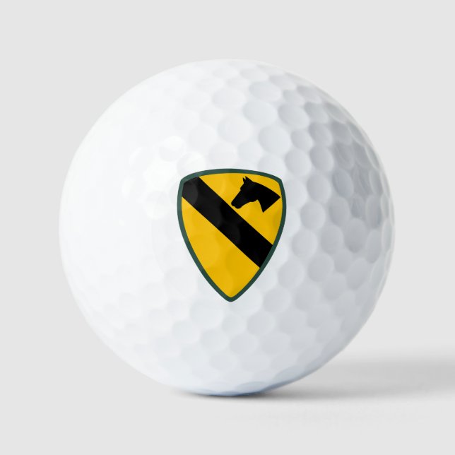 Patch für die Cavalry Division Golfball (Vorderseite)