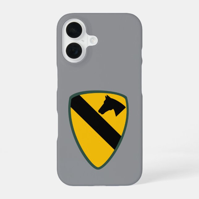Patch für die Cavalry Division iPhone 16 Hülle (Rückseite)