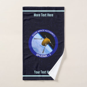Patch für die Satellitenmission von Idaho Spudnik Badhandtuch Set