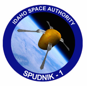 Patch für die Satellitenmission von Idaho Spudnik Fotoskulptur Magnet