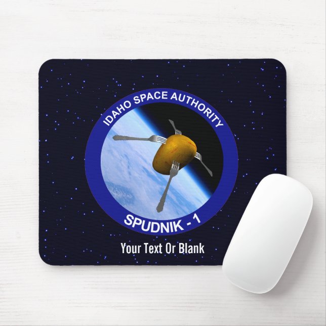 Patch für die Satellitenmission von Idaho Spudnik Mousepad (Mit Mouse)