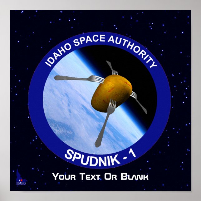 Patch für die Satellitenmission von Idaho Spudnik Poster (Vorne)