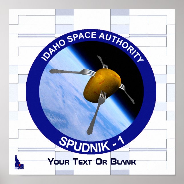 Patch für die Satellitenmission von Idaho Spudnik Poster (Vorne)