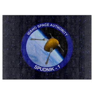 Patch für die Satellitenmission von Idaho Spudnik Schneidebrett