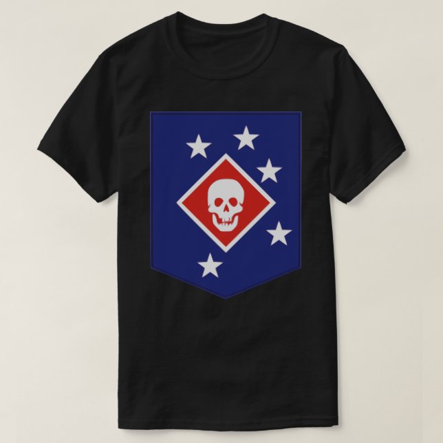 Patch für Marine Raiders - Aufkleber zum Zweiten W T-Shirt (Design vorne)