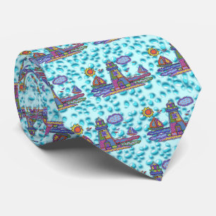 Patch-Leuchtturm-Krawatte Krawatte