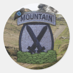Patch Stickers der 10. Mountain Division Fort Drum