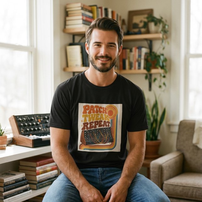 Patch Tweak Repeat. – Modular-Synthesizer T-Shirt (Von Creator hochgeladen)