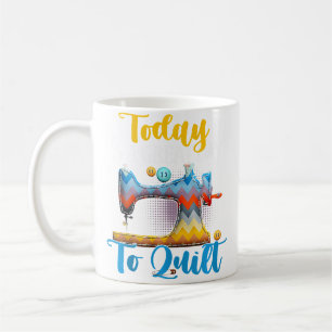 Patchen Quilt Nähmaschine Lustig Nähen Abwasserkan Kaffeetasse