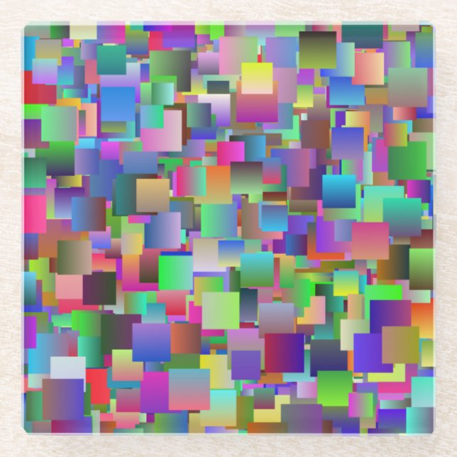 Patches Glass Untersetzer (Vorderseite)