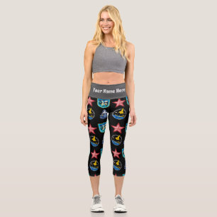 Patches Hochwaisted Capris signieren