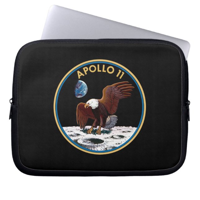 Patchinsignien der NASA Apollo 11 Moon Landing Lun Laptopschutzhülle (Vorderseite)