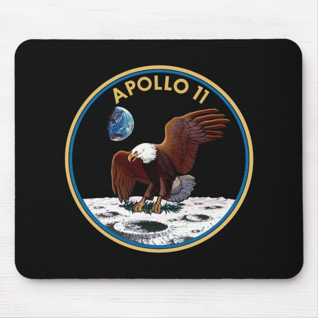 Patchinsignien der NASA Apollo 11 Moon Landing Lun Mousepad (Vorne)