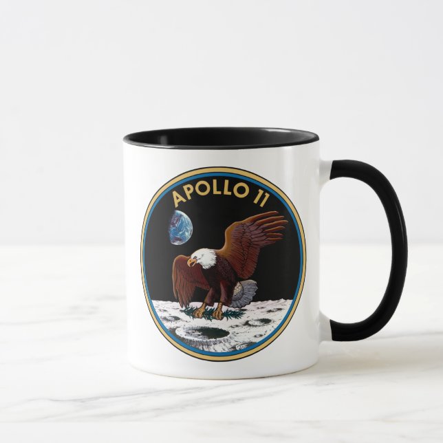 Patchinsignien der NASA Apollo 11 Moon Landing Lun Tasse (Rechts)