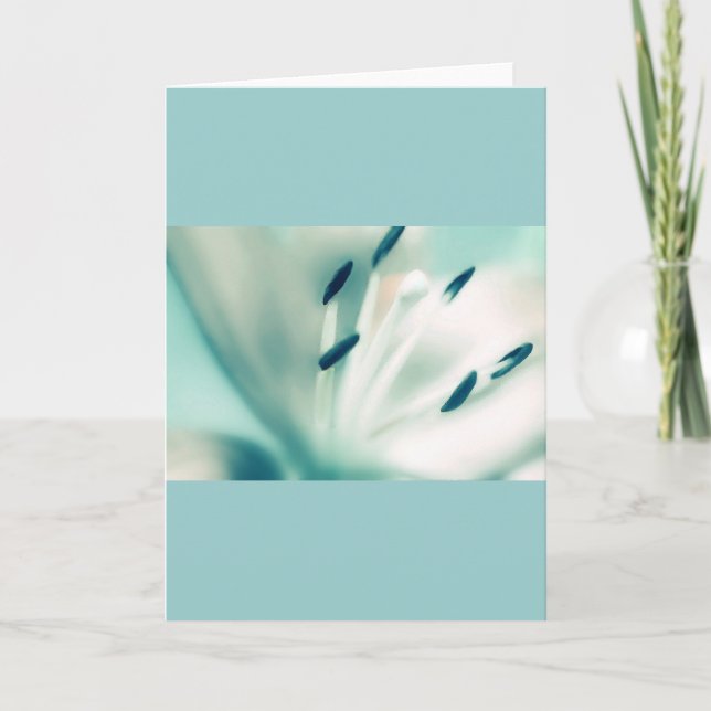 Patchouli Lily, Blume, Grußkarten Karte (Vorderseite)