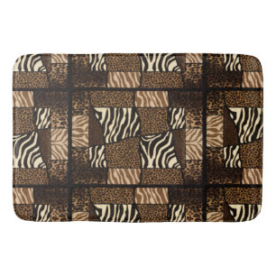 Patchwork Afrikanisches Tiermuster - Bold & Cultur Badematte