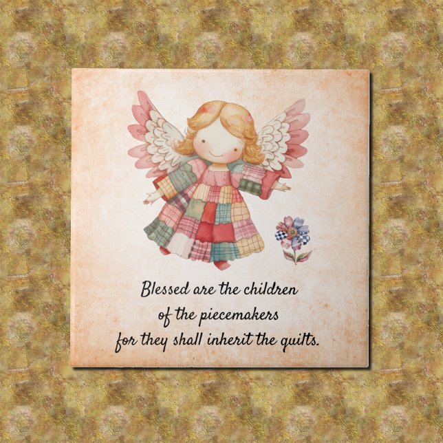 Patchwork Angel Fairy Keramik Tile Fliese (Von Creator hochgeladen)