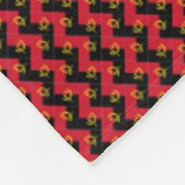 Patchwork Angola Flag Muster Fleecedecke