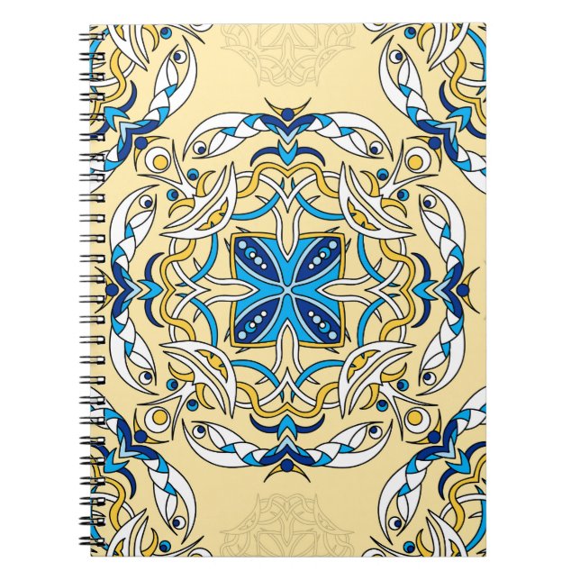 Patchwork Arabisches Florales Vintage-Textil Notizblock (Vorderseite)