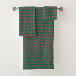 Patchwork Bangladesch Flag Muster Badhandtuch Set