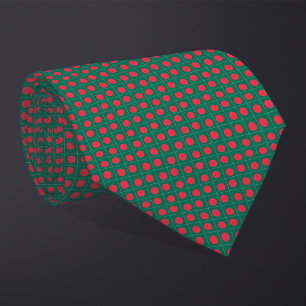 Patchwork Bangladesch Flag Muster Krawatte