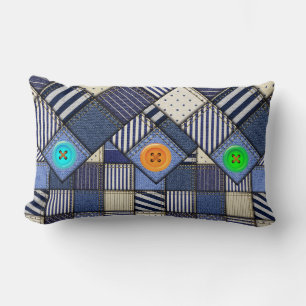 Patchwork-Bild Lendenkissen