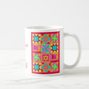 Patchwork Block Quilt-Tasse Tasse