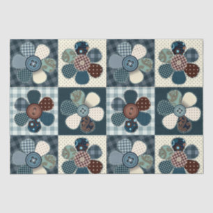 Patchwork-Blume Seidenpapier