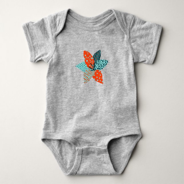 Patchwork Blume Summer Kids Girls Baby Strampler (Vorderseite)