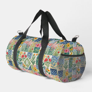 Patchwork-Blumen-Botanischer-Garten Hübsch Bunt Duffle Bag