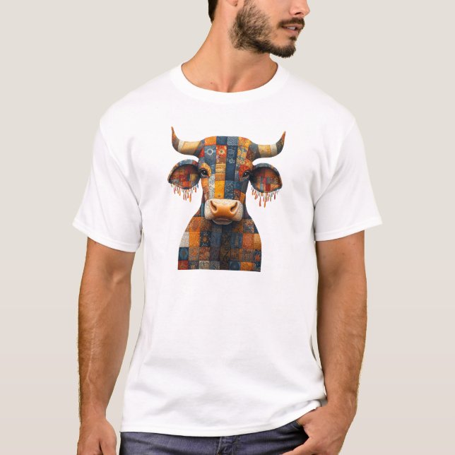 Patchwork Bull T - Shirt (Vorderseite)