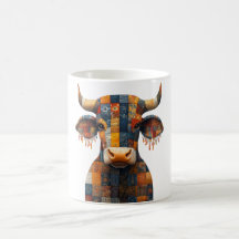 Patchwork Bull-Tasse